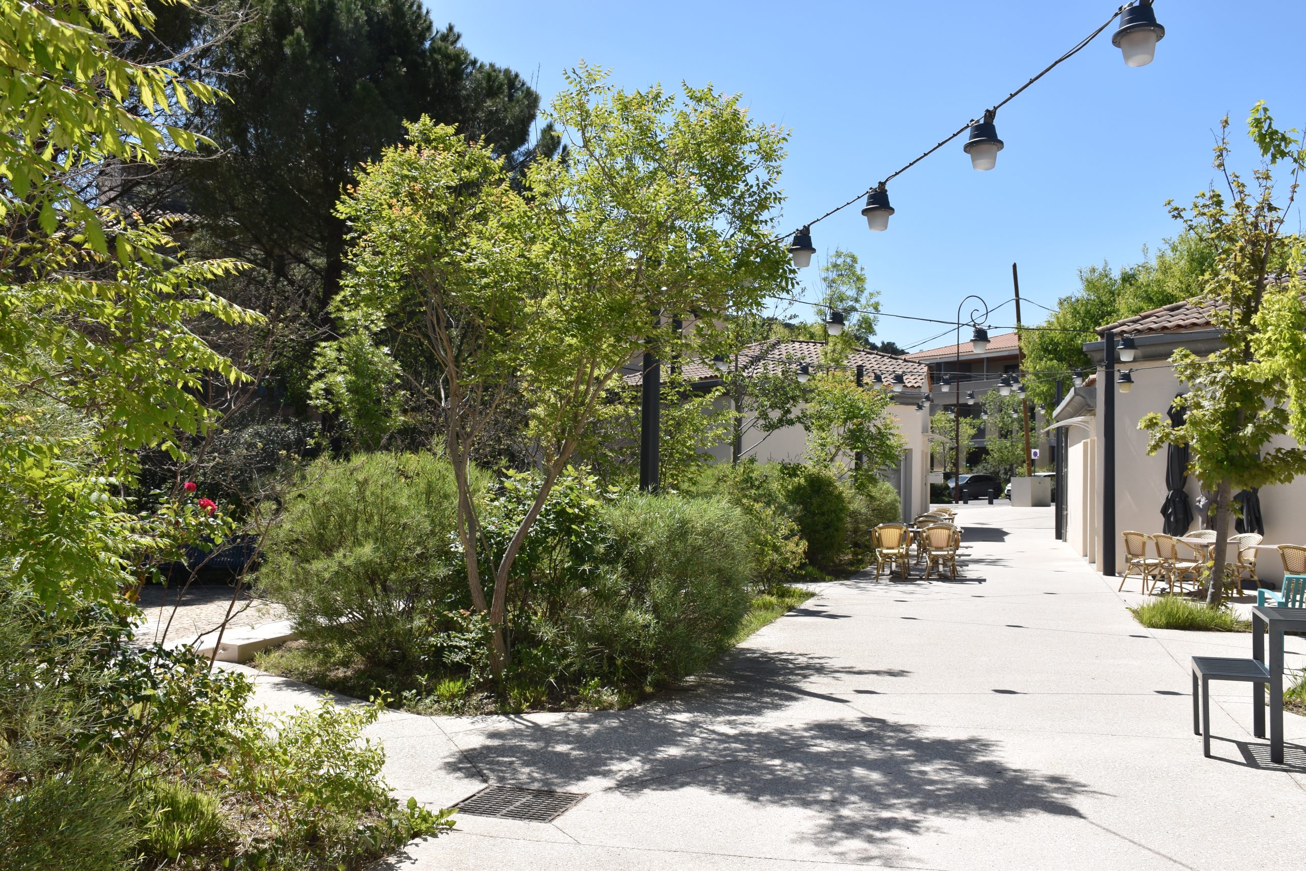 Village du Tholonet et vue sur la Sainte-Victoire, proche d’Aix-en-Provence<br>source :